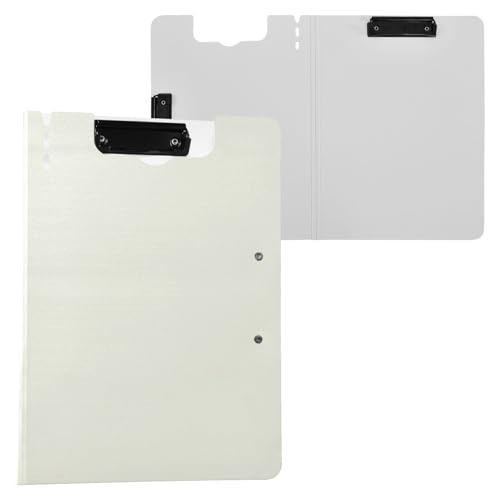 Faltbares Klemmbrett Elfenbeinweiß A4 Klemmbrett Binderfolio Doppelclips Stifthalter Büro Klemmbrett mit festem Einband Faltbares Klemmbrett Elfenbeinweiß A4 Klemmbrett Binderfolio Doppelclips Stifthalter Büro Klemmbrett mit festem Einband von Yuiboo