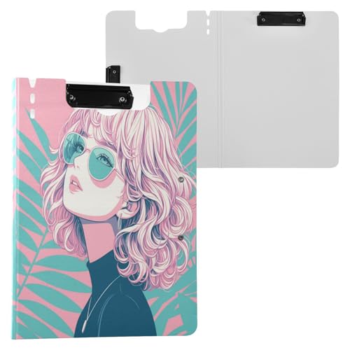 Faltbares Klemmbrett Kunst Mädchen Rosa A4 Klemmbrett Binder Doppelte Metallclips Stifthalter Büro Klemmbrett mit Hardcover Faltbares Klemmbrett Kunst Mädchen Rosa A4 Klemmbrett Binder Doppelte Metallclips Stifthalter Büro Klemmbrett mit Hardcover von Yuiboo