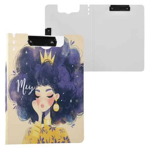 Faltbares Klemmbrett Queen A4 Klemmbrett mit Ordner Zwei Metallclips Stifthalter Still-Clipboard mit Abdeckung Faltbares Klemmbrett Queen A4 Klemmbrett mit Ordner Zwei Metallclips Stifthalter Still-Clipboard mit Abdeckung von Yuiboo