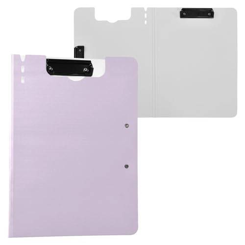 Faltbares Klemmbrett mit Aufbewahrung, einfarbig, Orchidee, A4, Clipfolio, zwei Metall-Clips, Stifthalter, Schulklemmbrett mit Abdeckung Faltbares Klemmbrett mit Aufbewahrung, einfarbig, Orchidee, A4, Clipfolio, zwei Metall-Clips, Stifthalter, Schulklemmbrett mit Abdeckung von Yuiboo