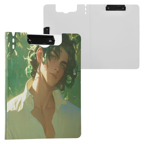 Klemmbrett Junge Männer Frühling Grün A4 Klemmbrett mit Padfolio Doppelclips Stifthalter Büro Klemmbrett mit Abdeckung Klemmbrett Junge Männer Frühling Grün A4 Klemmbrett mit Padfolio Doppelclips Stifthalter Büro Klemmbrett mit Abdeckung von Yuiboo