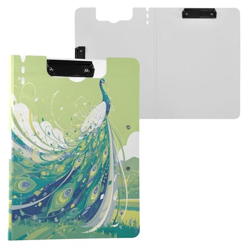 Klemmbrett Pfau Frühling Grün A4 Klemmbrett Folio Doppelclips Stifthalter Still-Klemmbrett mit festem Einband Klemmbrett Pfau Frühling Grün A4 Klemmbrett Folio Doppelclips Stifthalter Still-Klemmbrett mit festem Einband von Yuiboo