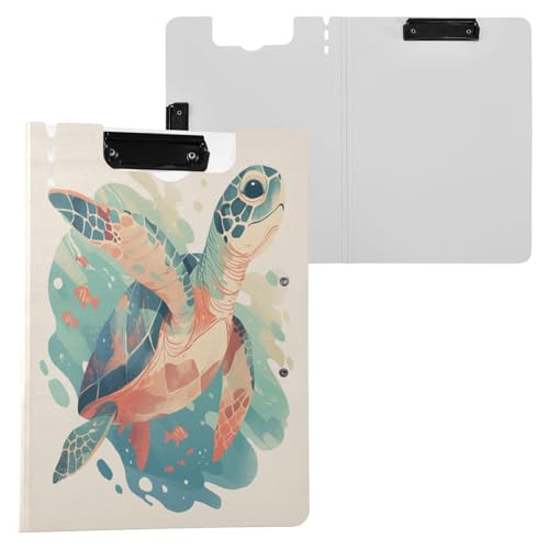Klemmbrett mit Mappe, einzigartiges Schildkröten-Pfirsich-Klemmbrett, A4, Doppel-Clips, Stifthalter, Still-Clipboard mit festem Einband Klemmbrett mit Mappe, einzigartiges Schildkröten-Pfirsich-Klemmbrett, A4, Doppel-Clips, Stifthalter, Still-Clipboard mit festem Einband von Yuiboo