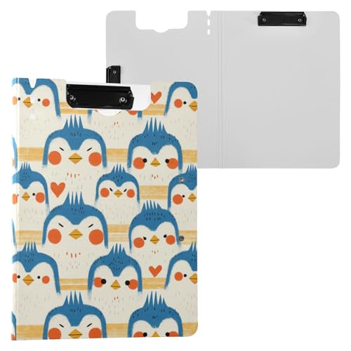 Klemmbrett mit Mappe, lustige blaue Tiere, A4, Klemmbrett, Padfolio, horizontale und vertikale Doppelklammern, Schulklemmbrett mit festem Einband Klemmbrett mit Mappe, lustige blaue Tiere, A4, Klemmbrett, Padfolio, horizontale und vertikale Doppelklammern, Schulklemmbrett mit festem Einband von Yuiboo