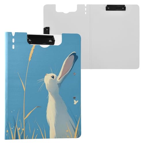 Klemmbrett mit Mappe, niedliches Häschen, blau, A4, Klemmbrett, Padfolio, Doppel-Clips, Stifthalter, Schule, Klemmbrett mit Abdeckung Klemmbrett mit Mappe, niedliches Häschen, blau, A4, Klemmbrett, Padfolio, Doppel-Clips, Stifthalter, Schule, Klemmbrett mit Abdeckung von Yuiboo