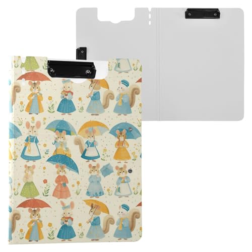 Klemmbrett mit Mappe, schickes Cartoon-Tier, A4, Clipfolio, zwei Metall-Clips, Stifthalter, Still-Clipboard mit festem Einband Klemmbrett mit Mappe, schickes Cartoon-Tier, A4, Clipfolio, zwei Metall-Clips, Stifthalter, Still-Clipboard mit festem Einband von Yuiboo