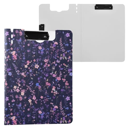 Klemmbrett mit Mappe, tiefrosa, kleine Blumen, A4, Klemmbrett, Folio, zwei Metallklammern, Stifthalter, Büro-Klemmbrett mit Abdeckung Klemmbrett mit Mappe, tiefrosa, kleine Blumen, A4, Klemmbrett, Folio, zwei Metallklammern, Stifthalter, Büro-Klemmbrett mit Abdeckung von Yuiboo