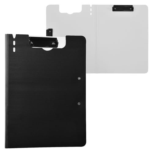 Klemmbrett mit Ordner, einfarbig, einfarbig, A4-Klemmbrett, Clipfolio, doppelte Metall-Clips, Stifthalter, Still-Clipboard mit Abdeckung Klemmbrett mit Ordner, einfarbig, einfarbig, A4-Klemmbrett, Clipfolio, doppelte Metall-Clips, Stifthalter, Still-Clipboard mit Abdeckung von Yuiboo