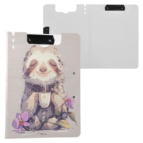 Klemmbrett mit Ordner Faultier Medium Orchidee A4 Klemmbrett mit Padfolio Horizontal und Vertikal Doppelclips Büro Klemmbrett mit Hardcover Klemmbrett mit Ordner Faultier Medium Orchidee A4 Klemmbrett mit Padfolio Horizontal und Vertikal Doppelclips Büro Klemmbrett mit Hardcover von Yuiboo