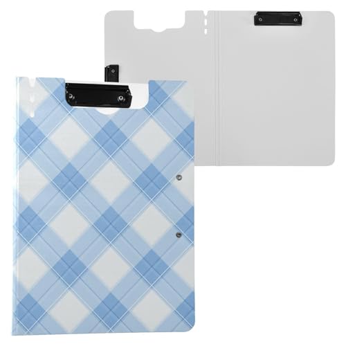 Klemmbrett mit Ordner Hellblau Kariert A4 Klemmbrett Folio Doppelclips Stifthalter Büro Klemmbrett mit Abdeckung Klemmbrett mit Ordner Hellblau Kariert A4 Klemmbrett Folio Doppelclips Stifthalter Büro Klemmbrett mit Abdeckung von Yuiboo