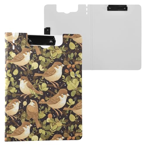 Klemmbrett mit Ordner Sparrow Birds A4 Klemmbrett Padfolio Doppelte Metallclips Stifthalter Schule Klemmbrett mit Abdeckung Klemmbrett mit Ordner Sparrow Birds A4 Klemmbrett Padfolio Doppelte Metallclips Stifthalter Schule Klemmbrett mit Abdeckung von Yuiboo