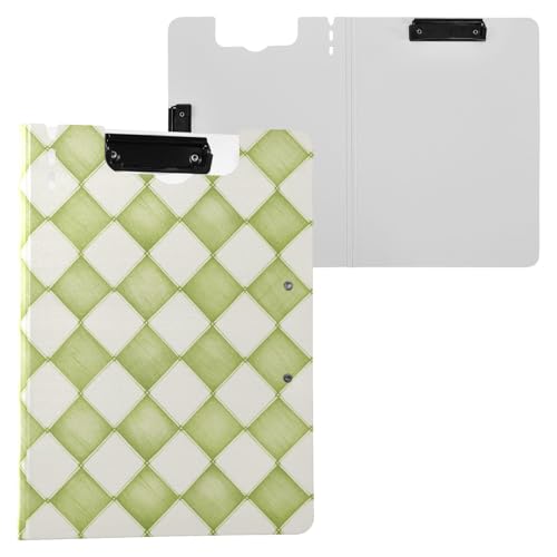 Klemmbrettmappe Hellgrün Schachbretter A4 Klemmbrett Folio Zwei Metallclips Stifthalter Schule Klemmbrett mit Hardcover Klemmbrettmappe Hellgrün Schachbretter A4 Klemmbrett Folio Zwei Metallclips Stifthalter Schule Klemmbrett mit Hardcover von Yuiboo