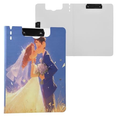 Klemmbrettmappe mit Aufbewahrung, einzigartige niedliche Pinguine, A4-Klemmbrett, Padfolio, zwei Metall-Clips, Stifthalter, Büro-Klemmbrett mit festem Einband Klemmbrettmappe mit Aufbewahrung, einzigartige niedliche Pinguine, A4-Klemmbrett, Padfolio, zwei Metall-Clips, Stifthalter, Büro-Klemmbrett mit festem Einband von Yuiboo