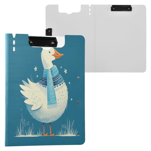 Klemmbrettmappe mit Aufbewahrung, niedliche Gans, A4-Klemmbrett, horizontal, vertikal, Doppel-Clips, Büro-Klemmbrett mit Abdeckung Klemmbrettmappe mit Aufbewahrung, niedliche Gans, A4-Klemmbrett, horizontal, vertikal, Doppel-Clips, Büro-Klemmbrett mit Abdeckung von Yuiboo