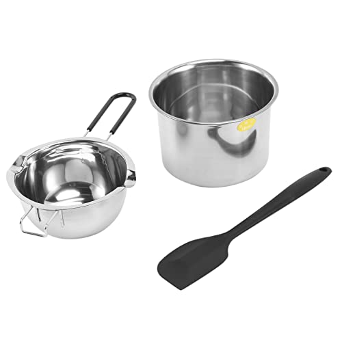 Yuikome Doppel Kessel Topf Set Rostfreier Stahl Schmelz Topf mit Silikon Spatel zu Dem Schmelzen Von Schokolade, Seife, Wachs, Kerzen Herstellung Yuikome Doppel Kessel Topf Set Rostfreier Stahl Schmelz Topf mit Silikon Spatel zu Dem Schmelzen Von Schokolade, Seife, Wachs, Kerzen Herstellung von Yuikome