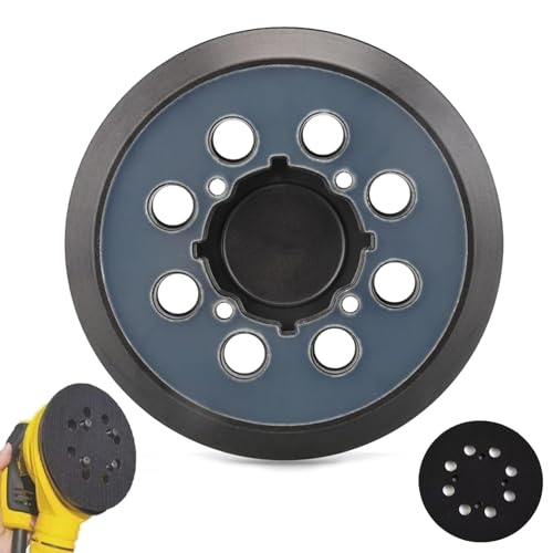 Yuiturt 5 Zoll 8 Löcher Schleifer Stützteller, 125 mm Klett-Schleifpad Kompatibel mit DWE6423, 6423K, DWE6421, 6421K, DCW210B, N329079, Ersatz Schleifteller Yuiturt 5 Zoll 8 Löcher Schleifer Stützteller, 125 mm Klett-Schleifpad Kompatibel mit DWE6423, 6423K, DWE6421, 6421K, DCW210B, N329079, Ersatz Schleifteller von Yuiturt