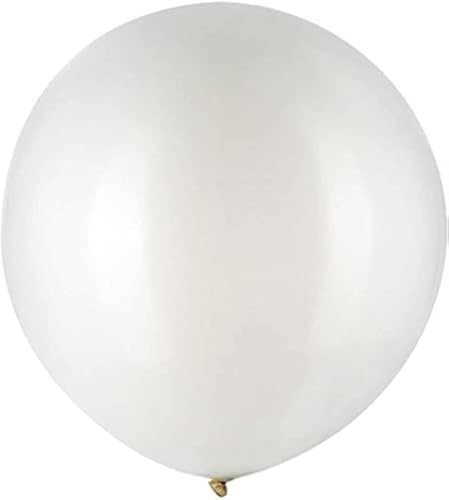 10 Stück 24 Zoll Weiß Luftballons Große Luftballons XXL Luftballons Hochzeit Latex Luftballons Party Ballons Helium Riesen Ballons Rund Große Dicke Ballons Für Geburtstags Vorschlag Dekoration von Yukiyi