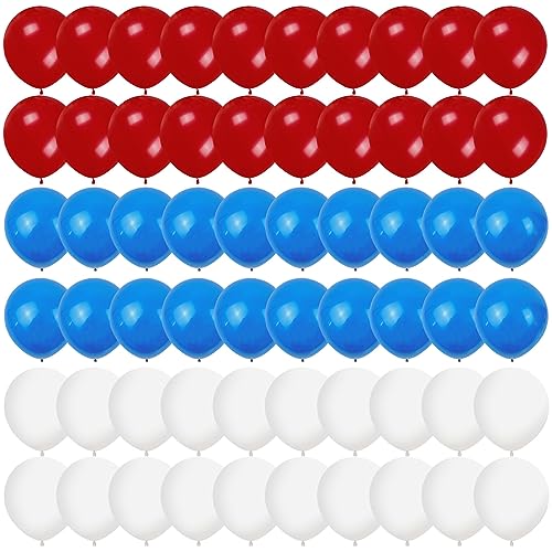 60 Stück 30,5 cm rote weiße und blaue Luftballons aus Latex, Partyballons, britische Luftballons, königliches Thema, Luftballons für King Charles III Krönung 2023, Partydekorationen, Kneipe, Grill 60 Stück 30,5 cm rote weiße und blaue Luftballons aus Latex, Partyballons, britische Luftballons, königliches Thema, Luftballons für King Charles III Krönung 2023, Partydekorationen, Kneipe, Grill von Yukiyi