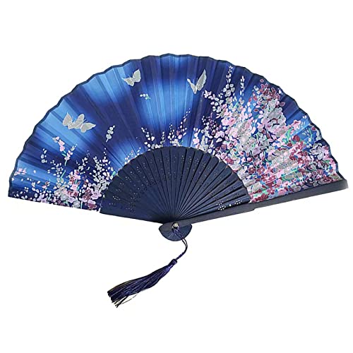 Handheld Faltfächer für Frauen Faltbare Handfächer Bambus Fans mit Quaste Seidenstoff Fans Wanddekoration Hochzeit Party Handheld Faltfächer für Frauen Faltbare Handfächer Bambus Fans mit Quaste Seidenstoff Fans Wanddekoration Hochzeit Party von Yukiyi