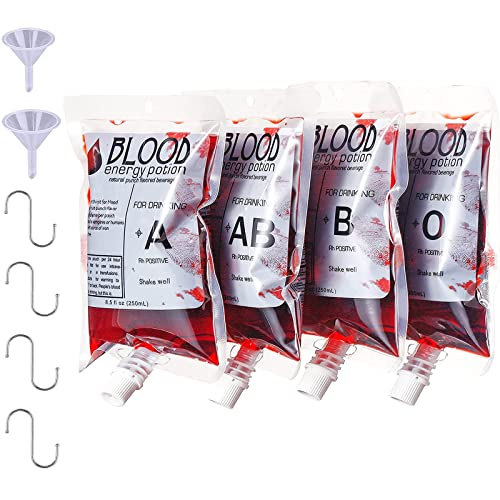 Yukiyi 20 Stück 250 ml infusionsbeutel zum befüllen Halloween blutbeutel zum Trinken Infusionsbeutel mit 2 Stück Trichter und 4 Stück S Haken Halloween Deko Horror Set für Halloween Deko Kinderpar Yukiyi 20 Stück 250 ml infusionsbeutel zum befüllen Halloween blutbeutel zum Trinken Infusionsbeutel mit 2 Stück Trichter und 4 Stück S Haken Halloween Deko Horror Set für Halloween Deko Kinderpar von Yukiyi