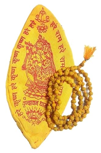 Yuktha Eternals Haldi Japa Mala/Kurkuma-Perlen/Haldi Mala/Bagalamukhi Puja/Siddh Japa Mala 108 Seads von Yuktha