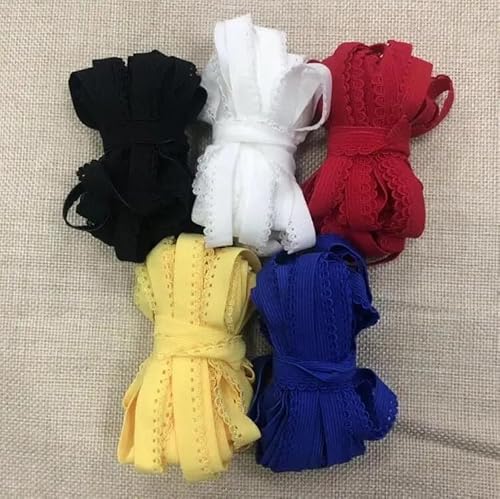 Yulakes 25 Meter Kleine Spitze Trim Weiß Schwarz Elastizität Spitzenborte Unterwäsche Elastische Spitzenband für Handwerk Diy Nähen Kleidungsstück Zubehör 0.9cm Yulakes 25 Meter Kleine Spitze Trim Weiß Schwarz Elastizität Spitzenborte Unterwäsche Elastische Spitzenband für Handwerk Diy Nähen Kleidungsstück Zubehör 0.9cm von Yulakes