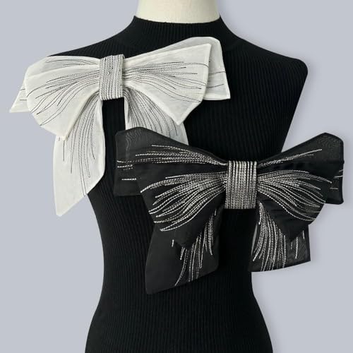 Yulakes 2PCS Spitzenapplikation Schleife Aufnäher Stickerei Applikationen Nähflicken 3D Schleifen Patch Tüll Bowtie Bestickte für DIY Handwerk Nähen Kleidung Kragen Deko Yulakes 2PCS Spitzenapplikation Schleife Aufnäher Stickerei Applikationen Nähflicken 3D Schleifen Patch Tüll Bowtie Bestickte für DIY Handwerk Nähen Kleidung Kragen Deko von Yulakes