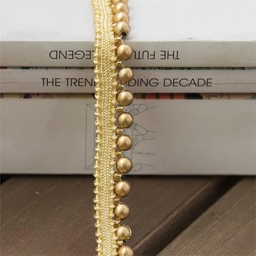 Yulakes 3 Yard Gold DIY Hand-Genähte Perle Glitter Perlen spitzenband Gewobene Spitze Band Hochzeitskleid Kragen DIY Nähen Aufkleber Yulakes 3 Yard Gold DIY Hand-Genähte Perle Glitter Perlen spitzenband Gewobene Spitze Band Hochzeitskleid Kragen DIY Nähen Aufkleber von Yulakes