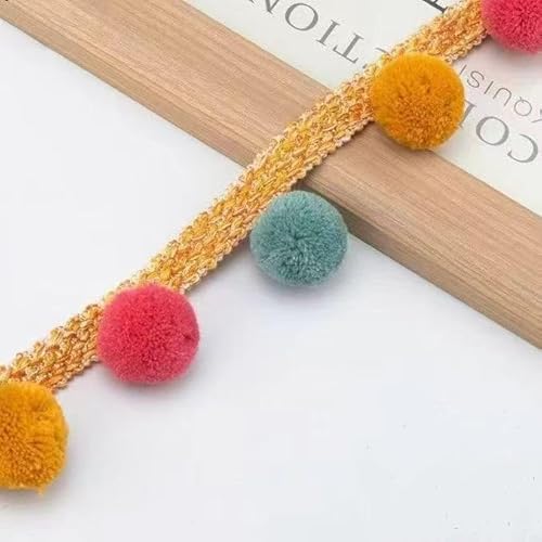 Yulakes 3 meters 30mm Pom Pom Ball Fransenborte, RegenbogenFringe Trim Band Pom Pom Spitzen für Hand Crafts Kleidung Nähen Spitze Band Tassel DIY Yulakes 3 meters 30mm Pom Pom Ball Fransenborte, RegenbogenFringe Trim Band Pom Pom Spitzen für Hand Crafts Kleidung Nähen Spitze Band Tassel DIY von Yulakes