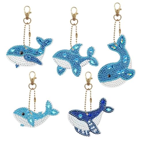 Yulakes 5PCS 5D Diamond Painting Schlüsselanhänger, DIY Delfin Diamant Malerei-Schlüsselanhänger, Diamond Painting Anhänger, Diamond Painting Anhänger,Mosaik Diamant Anhänger Geschenkidee Yulakes 5PCS 5D Diamond Painting Schlüsselanhänger, DIY Delfin Diamant Malerei-Schlüsselanhänger, Diamond Painting Anhänger, Diamond Painting Anhänger,Mosaik Diamant Anhänger Geschenkidee von Yulakes