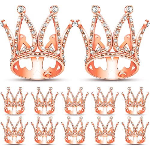 12 Stück Kronen-Tortenaufsatz Mini Baby Krone kleine Königin Krone kleine Prinzessin Kopfbedeckung Kuchen Dekoration für Frauen Dame Mädchen Braut Hochzeit königliche Themen Babyparty Dekorationen Geburtstag Party (Roségold) 12 Stück Kronen-Tortenaufsatz Mini Baby Krone kleine Königin Krone kleine Prinzessin Kopfbedeckung Kuchen Dekoration für Frauen Dame Mädchen Braut Hochzeit königliche Themen Babyparty Dekorationen Geburtstag Party (Roségold) von Yulejo