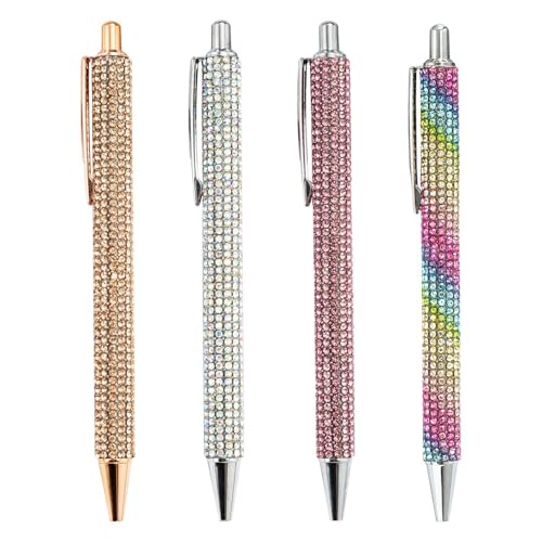 Yulokdwi Glitzernde Stifte, 4 Stück Einziehbarer Tintenstift, Einziehbarer Glitzer-Kugelschreibe,Schreibwaren-Kugelschreiber, Für Kinder, Studenten, Skizzieren, Prüfungen, Tägliches Reibungsloses Yulokdwi Glitzernde Stifte, 4 Stück Einziehbarer Tintenstift, Einziehbarer Glitzer-Kugelschreibe,Schreibwaren-Kugelschreiber, Für Kinder, Studenten, Skizzieren, Prüfungen, Tägliches Reibungsloses von Yulokdwi