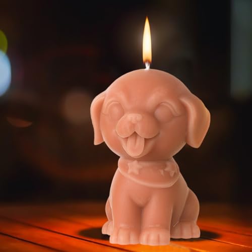Yulokdwi Hundekerzen Silikonform,Niedliche Tierfiguren Gipsform - 3D Kerzenformen Für Bastelbedarf, Silikon Gießform Als Tischdekoration von Yulokdwi