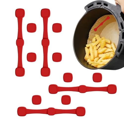 Yulokdwi Luftfritteuse Magnetverschluss, Silikon Magnetverschluss Für Backpapier Fixierung, "beständige Backzubehör für Küche Haushalt Studentenwohnheim Kochen Geschenk von Yulokdwi