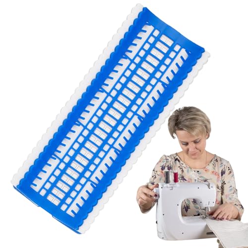 Yulokdwi Stickgarnhalter - 50 Fächer Box zur Aufbewahrung von Stickgarn - mit 15 wiederverwendbaren Beschriftungskarten für Handarbeitszubehör von Yulokdwi