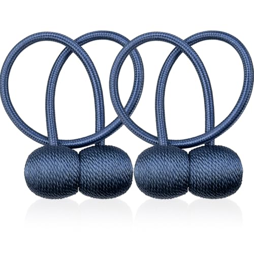 YunSchauen Magnetische Vorhang Raffhalter, 2 Stück Gardinenhalter Schnallen Vorhang Halter für Haus Dekoration, Haken Clip für Schlafzimmer Büro Dekorativer Vorhang,Blau YunSchauen Magnetische Vorhang Raffhalter, 2 Stück Gardinenhalter Schnallen Vorhang Halter für Haus Dekoration, Haken Clip für Schlafzimmer Büro Dekorativer Vorhang,Blau von YunSchauen