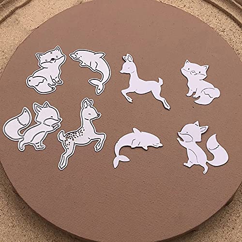 YunTrip Stanzformen für Kartenherstellung, 4 Stück, Fuchs, Hirsch, Delfin, Metall Stanzformen für DIY Scrapbooking, Album, Prägung, Foto, Basteln, Papier, Karten, dekorative Handwerk YunTrip Stanzformen für Kartenherstellung, 4 Stück, Fuchs, Hirsch, Delfin, Metall Stanzformen für DIY Scrapbooking, Album, Prägung, Foto, Basteln, Papier, Karten, dekorative Handwerk von YunTrip