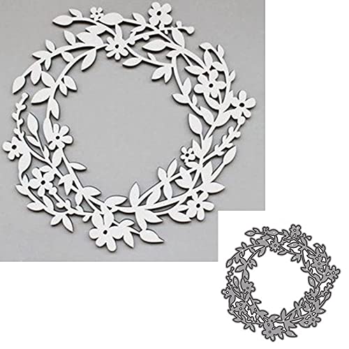 YunTrip Stanzformen für Kartenherstellung, Blumenkranz, Metallstanzformen für DIY Scrapbooking, Alben, Prägung, Foto, Basteln, Papierkarten, dekorative Bastelarbeiten von YunTrip