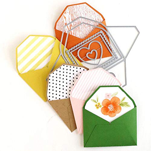 YunTrip Stanzformen für Kartenherstellung, Herzförmige Briefumschläge, Metall-Stanzformen für DIY Scrapbooking für Album-Schablone, Papierkarten, dekoratives Handwerk für Valentinstag, Muttertag YunTrip Stanzformen für Kartenherstellung, Herzförmige Briefumschläge, Metall-Stanzformen für DIY Scrapbooking für Album-Schablone, Papierkarten, dekoratives Handwerk für Valentinstag, Muttertag von YunTrip