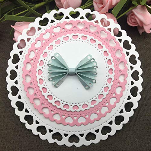 YunTrip Stanzformen für Kartenherstellung, Herzloch, runder Rahmen, Metall-Stanzschablone für DIY Scrapbooking, Album, Prägung, Foto, Basteln, Papierkarten, dekorative Bastelarbeiten YunTrip Stanzformen für Kartenherstellung, Herzloch, runder Rahmen, Metall-Stanzschablone für DIY Scrapbooking, Album, Prägung, Foto, Basteln, Papierkarten, dekorative Bastelarbeiten von YunTrip