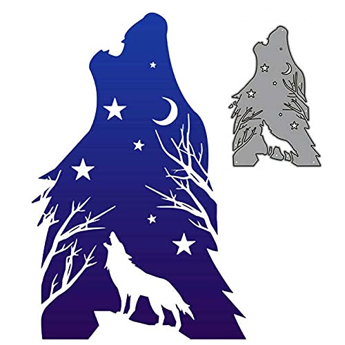 YunTrip Stanzformen für Kartenherstellung, Heulender Wolf aus Metall, Stanzschablone für Bastelarbeiten, Scrapbooking, Album, Prägung, Foto, Basteln, Papierkarten, dekorative Bastelarbeiten YunTrip Stanzformen für Kartenherstellung, Heulender Wolf aus Metall, Stanzschablone für Bastelarbeiten, Scrapbooking, Album, Prägung, Foto, Basteln, Papierkarten, dekorative Bastelarbeiten von YunTrip