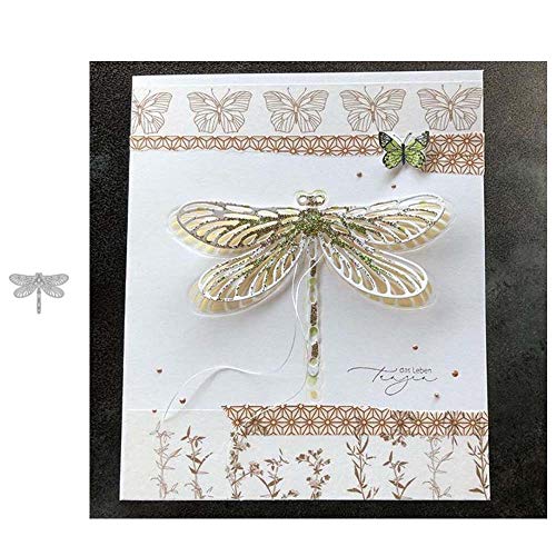 YunTrip Stanzformen für Kartenherstellung, Libellen-Metall-Stanzformen für DIY Scrapbooking Album Prägung Foto Handwerk Papier Karten dekorative Handwerk von YunTrip