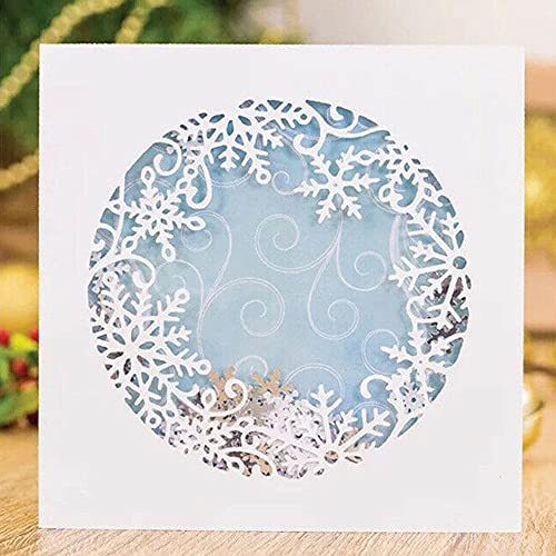 YunTrip Stanzformen für Kartenherstellung, Schneeflocke Kreis Hintergrund Metall Stanzformen Schablone für DIY Scrapbooking Album Prägung Foto Handwerk Papier Karten Dekorative Handwerk, silber YunTrip Stanzformen für Kartenherstellung, Schneeflocke Kreis Hintergrund Metall Stanzformen Schablone für DIY Scrapbooking Album Prägung Foto Handwerk Papier Karten Dekorative Handwerk, silber von YunTrip