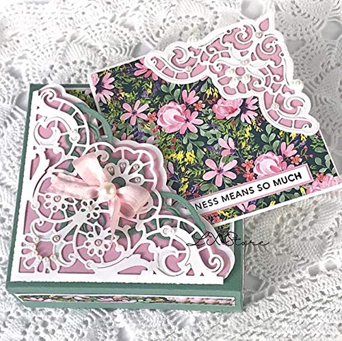 YunTrip Stanzformen für Kartenherstellung, Spitzenecke, Metall, Stanzformen für Scrapbooking, Schablone für Alben, Prägung, Foto, Basteln, Papierkarten, dekoratives Handwerk YunTrip Stanzformen für Kartenherstellung, Spitzenecke, Metall, Stanzformen für Scrapbooking, Schablone für Alben, Prägung, Foto, Basteln, Papierkarten, dekoratives Handwerk von YunTrip