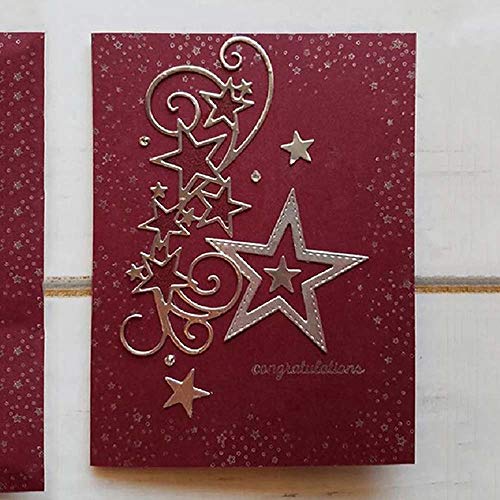 YunTrip Stanzformen für Kartenherstellung, Stern-Cluster-Randstreifen, Metall-Stanzformen, Schablone für DIY Scrapbooking, Alben, Prägung, Foto-Kunsthandwerk, Papierkarten, dekorative Bastelarbeiten YunTrip Stanzformen für Kartenherstellung, Stern-Cluster-Randstreifen, Metall-Stanzformen, Schablone für DIY Scrapbooking, Alben, Prägung, Foto-Kunsthandwerk, Papierkarten, dekorative Bastelarbeiten von YunTrip