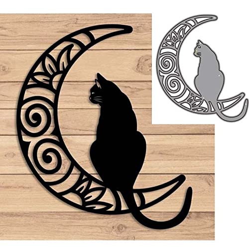 YunTrip Stanzformen für Kartenherstellung, Tierkatze auf dem Mond, Metall-Stanzschablone für DIY, Scrapbooking, Album, Prägung, Foto, Basteln, Papierkarten, dekoratives Handwerk YunTrip Stanzformen für Kartenherstellung, Tierkatze auf dem Mond, Metall-Stanzschablone für DIY, Scrapbooking, Album, Prägung, Foto, Basteln, Papierkarten, dekoratives Handwerk von YunTrip