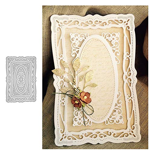 YunTrip Stanzschablonen-Set für Kartenherstellung, rechteckiger Spitzenrahmen, Metall-Stanzformen, DIY-Scrapbook-Schablone, Form für Album, Prägung, Foto, Papierkarten, dekorative Bastelarbeiten YunTrip Stanzschablonen-Set für Kartenherstellung, rechteckiger Spitzenrahmen, Metall-Stanzformen, DIY-Scrapbook-Schablone, Form für Album, Prägung, Foto, Papierkarten, dekorative Bastelarbeiten von YunTrip