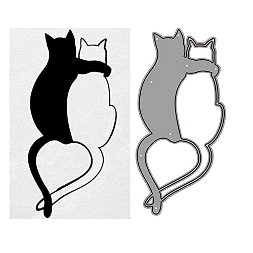 YunTrip Tier-Katzen-Stanzformen, Metall-Stanzformen, Prägeschablone für DIY Scrapbook Album Papierkarten Basteln Dekoration von YunTrip