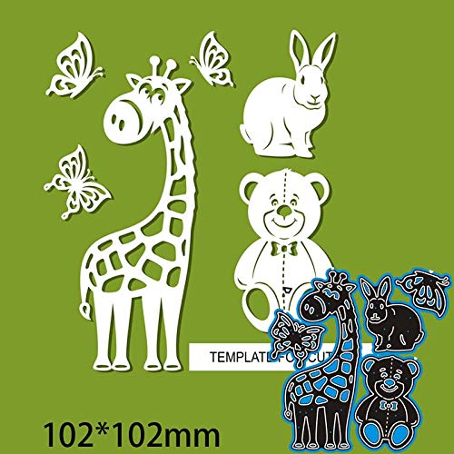 YunTrip Tier-Stanzformen für Kartenherstellung, Giraffe, Kaninchen, Freunde, Metall-Stanzformen für DIY, Scrapbooking, Alben, Prägung, Foto, Basteln, Papier, Karten, dekorative Bastelarbeiten YunTrip Tier-Stanzformen für Kartenherstellung, Giraffe, Kaninchen, Freunde, Metall-Stanzformen für DIY, Scrapbooking, Alben, Prägung, Foto, Basteln, Papier, Karten, dekorative Bastelarbeiten von YunTrip