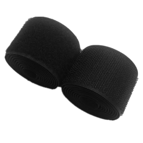 YunYunStrap 25mm breit Schwarz Annähen Klettband nicht klebendes Nylongewebe Befestigungsset für Handtaschen Kleidung Schuhe Rucksäcke DIY Handwerk von YunYunStrap